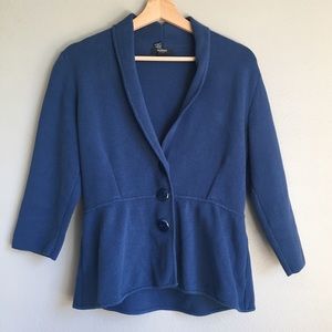 Blue Peplum Jacket